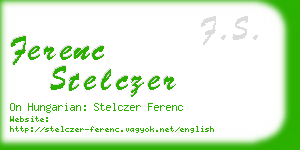 ferenc stelczer business card